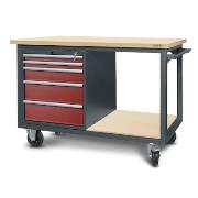 Workshop trolley HWW04: 1 cabinet S13 (5 drawers)