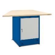 Trapezoid worktop cabinet 