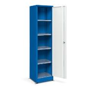 Universal cabinet HSP01 with 4 galvanised steel shelves, 455x1973x450 [mm]