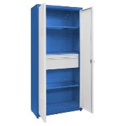	
Universal cabinet: 3 painted shelves, 1 small set of drawers