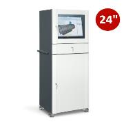 
Metal computer cabinet HSC01 on wheels - for 24 "monitor