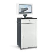 
Metal cabinet for a computer HSC02 on wheels - for a 22 "LCD monitor