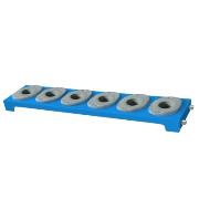 Shelf with ISO 40 sockets for products Cat. No. . 27040, 27041, 27042, 27043