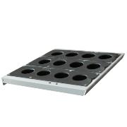 Slanted pull-out shelf with HSK 63 sockets for cabinets Cat. No. 27045 and 27046