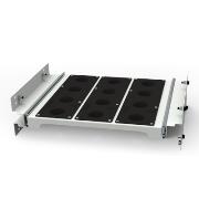 Straight  pull-out shelf with HSK 63 sockets for cabinets Cat. No. 27045 and 27046