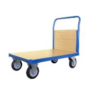 Platform truck with one handle with plywood panel [1242 x 1005 x 800]