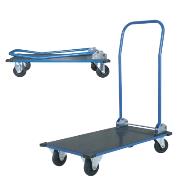  Platform truck with folding push handle