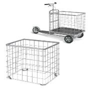 
Loading caget for a transport scooter