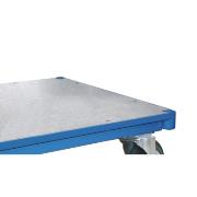 
Covering the platform 1050x700 with galvanized sheet