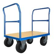 Platform truck with 2 tubular push handles [1135 x 1070 x 700]