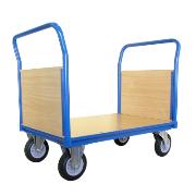 Platform truck with two handles with plywood panels [1135 x 1005 x 700]