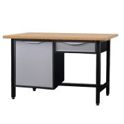 Workbench with storage and drawer under the tabletop