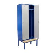 Cloakroom locker HSU02 width 800 with a bench