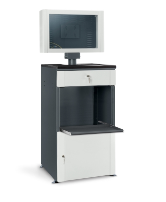 HSC02 computer cabinet with an open compartment and a pull-out shelf for a printer - click the photo to enlarge HSC02 computer cabinet with an open compartment and a pull-out shelf for a printer