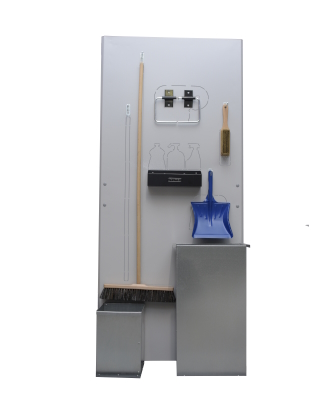 Wall-mounted cleanliness corner - kliknij zdjęcie aby powiększyć Wall-mounted cleanliness corner