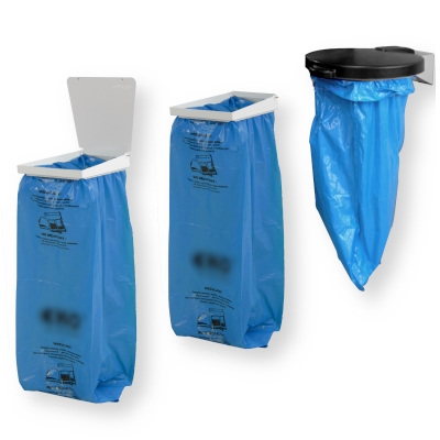 Wall mounted garbage bag holders