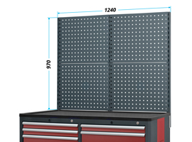 Perforated panel for HSW05 workshop cabinets, Cat. No. 22284