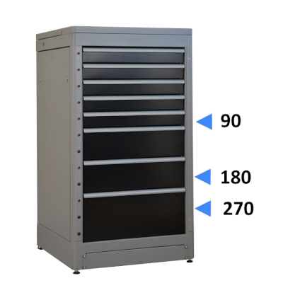 Usable height of drawers