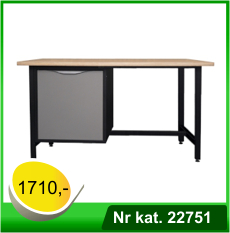 Biurko warsztatowe - lekki stół warsztatowy - Nr kat. 22751 - RAL 7016 - 7035