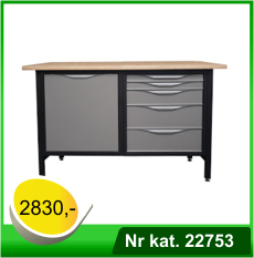 Biurko warsztatowe - lekki stół warsztatowy - Nr kat. 22753 - RAL 7016 - 7035