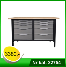 Biurko warsztatowe - lekki stół warsztatowy - Nr kat. 22754 - RAL 7016 - 7035