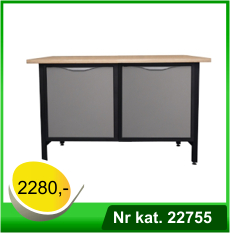 Biurko warsztatowe - lekki stół warsztatowy - Nr kat. 22755 - RAL 7016 - 7035