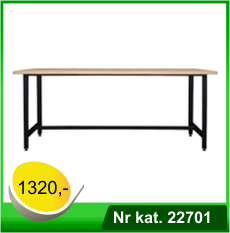 Biurko warsztatowe - lekki stół warsztatowy - Nr kat. 22701 - RAL 7016