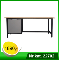 Biurko warsztatowe - lekki stół warsztatowy - Nr kat. 22702 - RAL 7016 - 7035
