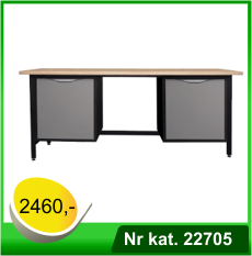 Biurko warsztatowe - lekki stół warsztatowy - Nr kat. 22705 - RAL 7016 - 7035