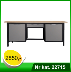 Biurko warsztatowe - lekki stół warsztatowy - Nr kat. 22715 - RAL 7016 - 7035