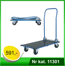 Wózek platformowy z uchwytem czołowym składanym - Nr kat. 11301