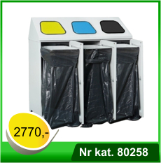 Pojemnik na odpady dwukomorowy - Nr kat. 80203
