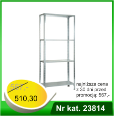 Regał metalowy 4 - półkowy ocynkowany - Nr kat. 23814