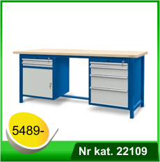 Stół warsztatowy HSS04 - Nr kat. 22109 - RAL 5005