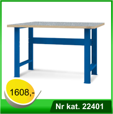 Stół warsztatowy HSS07 - Nr kat. 22401 - RAL 7016, blat pokryty PCV