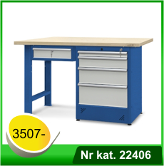Stół warsztatowy HSS07 - Nr kat. 22406 - RAL 5005