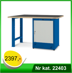 Stół warsztatowy HSS07 - Nr kat. 22403 - RAL 5005, blat guma gładka