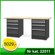 Stół warsztatowy HSS08 - Nr kat. 22511 - RAL 7016 - 7016, blat lakierowany