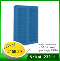 Szafa uniwersalna HSP01 z drzwiami z wypełnieniem z PLEXI - Nr kat. 23311 - RAL 5005