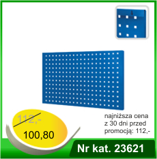 Tablica perforowana malowana mocowana do ściany  - Nr kat. 23621