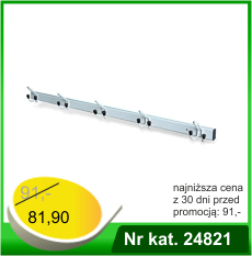 Wieszak naścienny 1000 mm  z 5 potrójnymi wieszakami - Nr kat. 24821