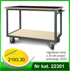 Wózek warsztatowy HWW04 – Nr kat. 22301, blat pokrytygumą gładką