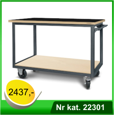 Wózek warsztatowy HWW04 – Nr kat. 22301, blat pokrytygumą gładką