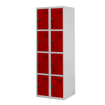 Szafka szkolna 8 schowkowa o wysokości 1800 mm