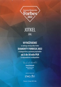 Jotkel wyróżniony Gazelą Biznesu po raz dziesiąty