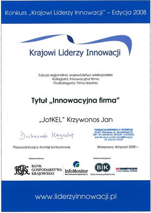 JOTKEL jako innowacyjna firma