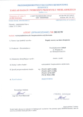 4-shelf heavy duty rack has a certificate of endurance and safety tests.