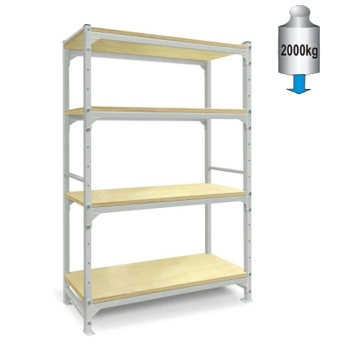 4 - shelf metal rack for heavy loads